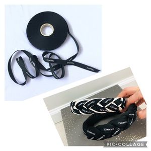 Chanel ribbon ( free padded headband )